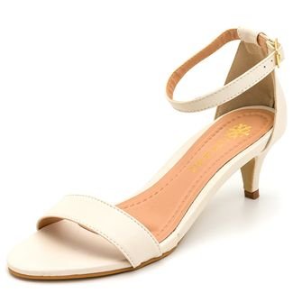 Sandália Salto Baixo DAFITI SHOES Preta - Compre Agora