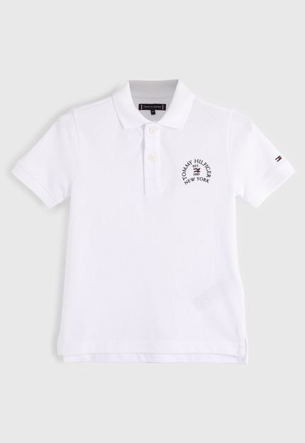 Camisa Polo Tommy Hilfiger Kids Logo Branca - Marca Tommy Hilfiger Kids