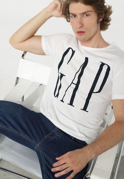 Camiseta GAP Logo Branca - Marca GAP