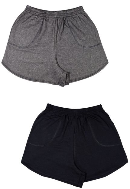 Kit 2 Shorts Plus Size Feminino Piscina Praia Verão Moda Fitness Roupa Bolso - Marca COLBACHO