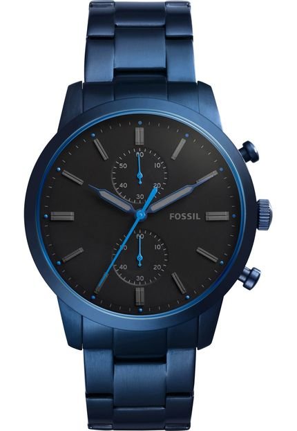 Relógio Fossil FS5345/4PN Azul - Marca Fossil