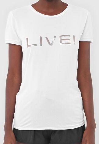 Camiseta Live! Logo Branca