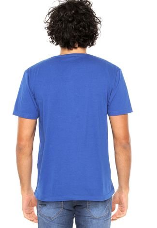 Camiseta FiveBlu Basic Splash Azul-Marinho