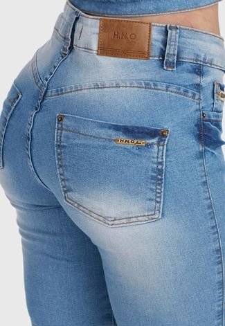 Bermuda Jeans HNO Jeans Hot Pants Comfort Plus Azul