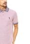 Camisa Polo Aleatory Tradicional Color Rosa - Marca Aleatory