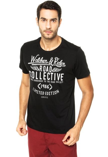 Camiseta Colcci Road Collective Preta - Marca Colcci