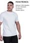 Camiseta Branca Masculina Kit 5 Algodão 30.1 Lisa Básica Slim Fit Casual Dia A Dia Techmalhas Branco - Marca TECHMALHAS
