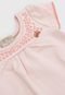 Blusa Milon Infantil Bordado Rosa - Marca Milon