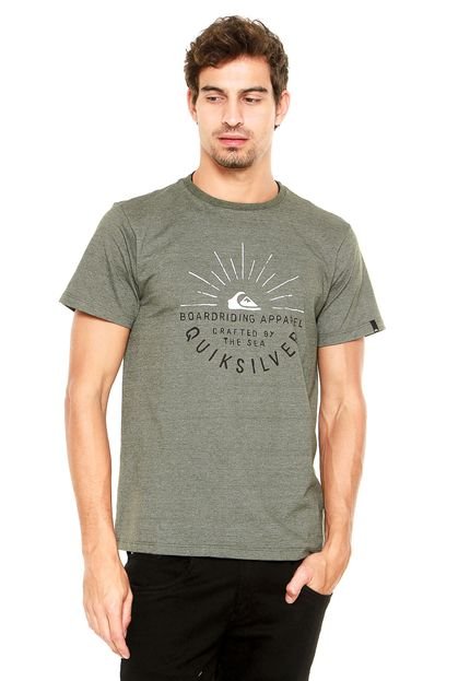 Camiseta Quiksilver Slim Fit Boardridin Verde - Marca Quiksilver