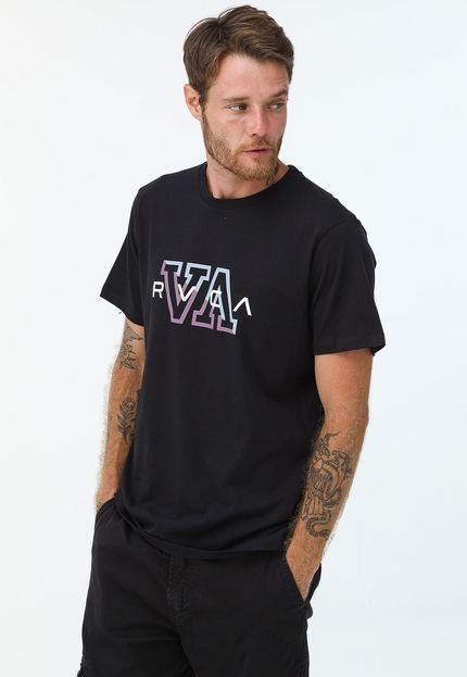 Camiseta RVCA Reta Hampton Preta - Marca RVCA