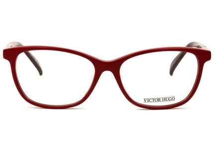 Óculos de Grau Victor Hugo VH1737 09EZ/53 Vermelho/Tartaruga - Marca Victor Hugo
