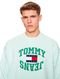 Moletom Tommy Jeans Masculino Crewneck Boxy Arched Logo Verde Claro - Marca Tommy Jeans