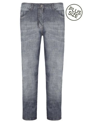 Calça Jeans Biotipo Skinny Amassados Azul