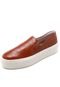 Slip On Couro Verofatto Croco Caramelo - Marca Verofatto