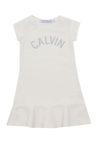 Vestido Calvin Klein Kids Logo Branco