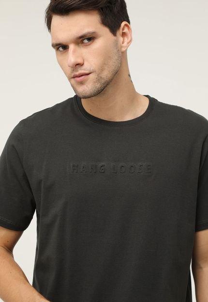 Camiseta Hang Loose Reta Logo Grafite - Marca Hang Loose