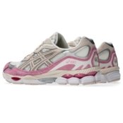 Tênis ASICS GEL-NYC - Masculino - Prata com Creme e Rosa - Marca Asics