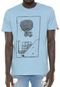 Camiseta Element Pushin Tree Ollie Azul - Marca Element