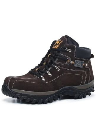 Bota Adventure Masculina Original Coturno Cat Couro Palmilha