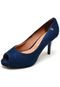 Peep Toe Vizzano Salto Fino Azul - Marca Vizzano