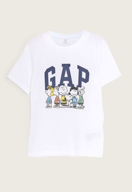 Camiseta Infantil GAP Snoopy Branca - Marca GAP
