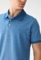 Camisa Polo Reserva Reta Listrada Azul - Marca Reserva