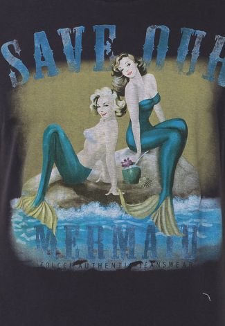 Camiseta Colcci Save Azul