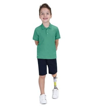 Camisa Polo Infantil Masculina Trick Nick Verde