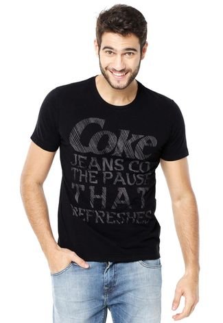 Camiseta Coca-Cola Clothing Brasil Linha Preta