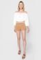 Short Sarja Dress to Color Caramelo - Marca Dress to