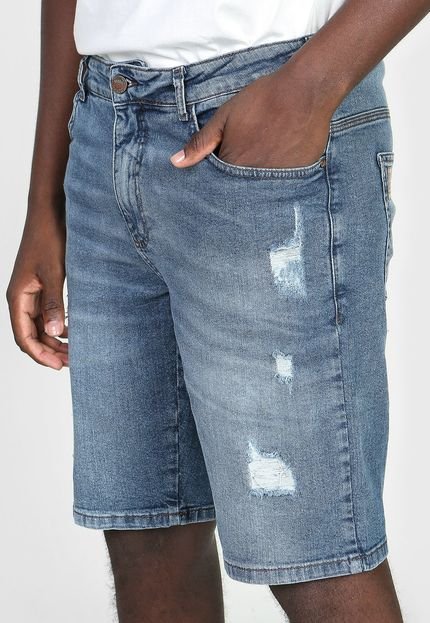 Bermuda Jeans Colcci Slim Noah Azul - Marca Colcci