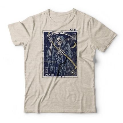 Camiseta Death Tarot Card - Mescla Banana - Marca Studio Geek 