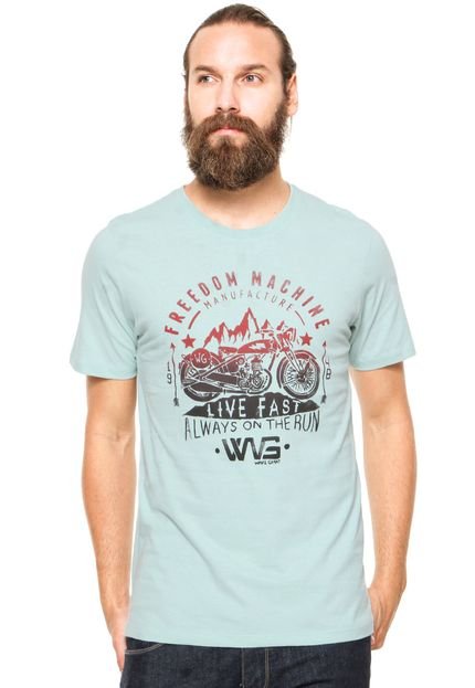 Camiseta WG Freedom Machine Verde - Marca WG Surf