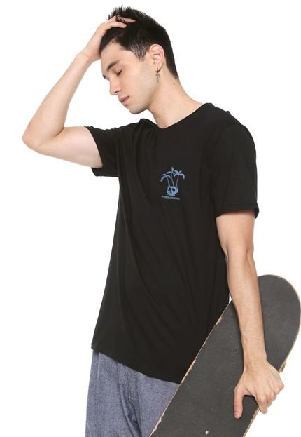 Camiseta Ride Skateboard Manga Curta Coqueiro Preta - Marca Ride Skateboard