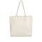 Bolsa Shopping Bag Penélope Detalhe Zíper Texturizada Off White - Marca Penélope