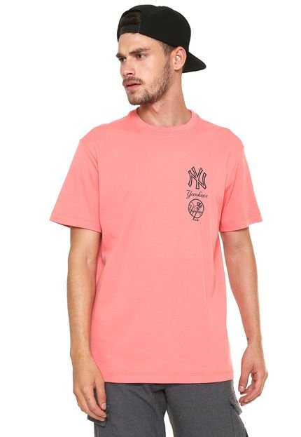 Camiseta New Era New York Yankees Rosa - Marca New Era