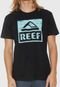 Camiseta Reef Map It Logo Preta - Marca Reef