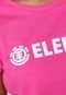 Camiseta Element Logo Rosa - Marca Element