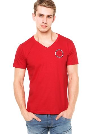 Camiseta Industrie Surf Floral Vermelha