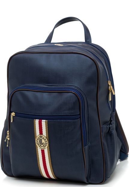 Mochila Oxford Azul Marinho Lequiqui - Marca Lequiqui