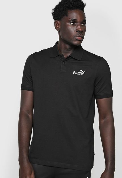 Camisa Polo Puma Reta Ess Pique Preta - Marca Puma