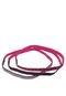 Faixas para cabelo Thin Hairbands Rosa/Preto - Marca Nike