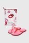 Chinelo Santa Lolla Necessarie Estampa Beijo Rosa - Marca Santa Lolla