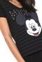 Camiseta Cativa Disney Bordada Preta - Marca Cativa Disney