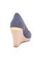 Peep Toe Espadrille Via Marte Clean Azul-Marinho - Marca Via Marte