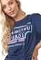 Camiseta Planet Girls Flamingo  Azul-Marinho - Marca Planet Girls