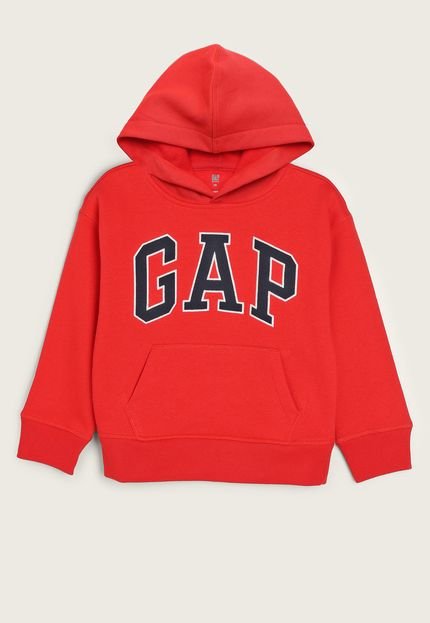 Blusa de Moletom GAP Logo Vermelha - Marca GAP