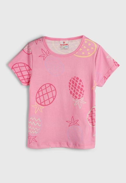 Blusa Brandili Frutas Rosa - Marca Brandili