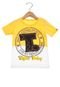 Camiseta Tigor T. Tigre Infantil Bordado Amarela/Branca - Marca Tigor T. Tigre