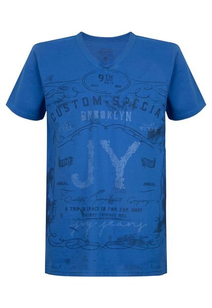 Camiseta Joy By Morena Rosa Azul - Marca Joy By Morena Rosa